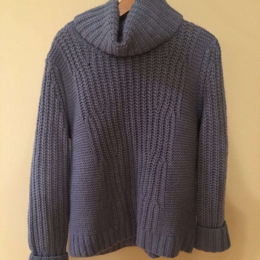 Banana Republic Blue Turtleneck Sweater